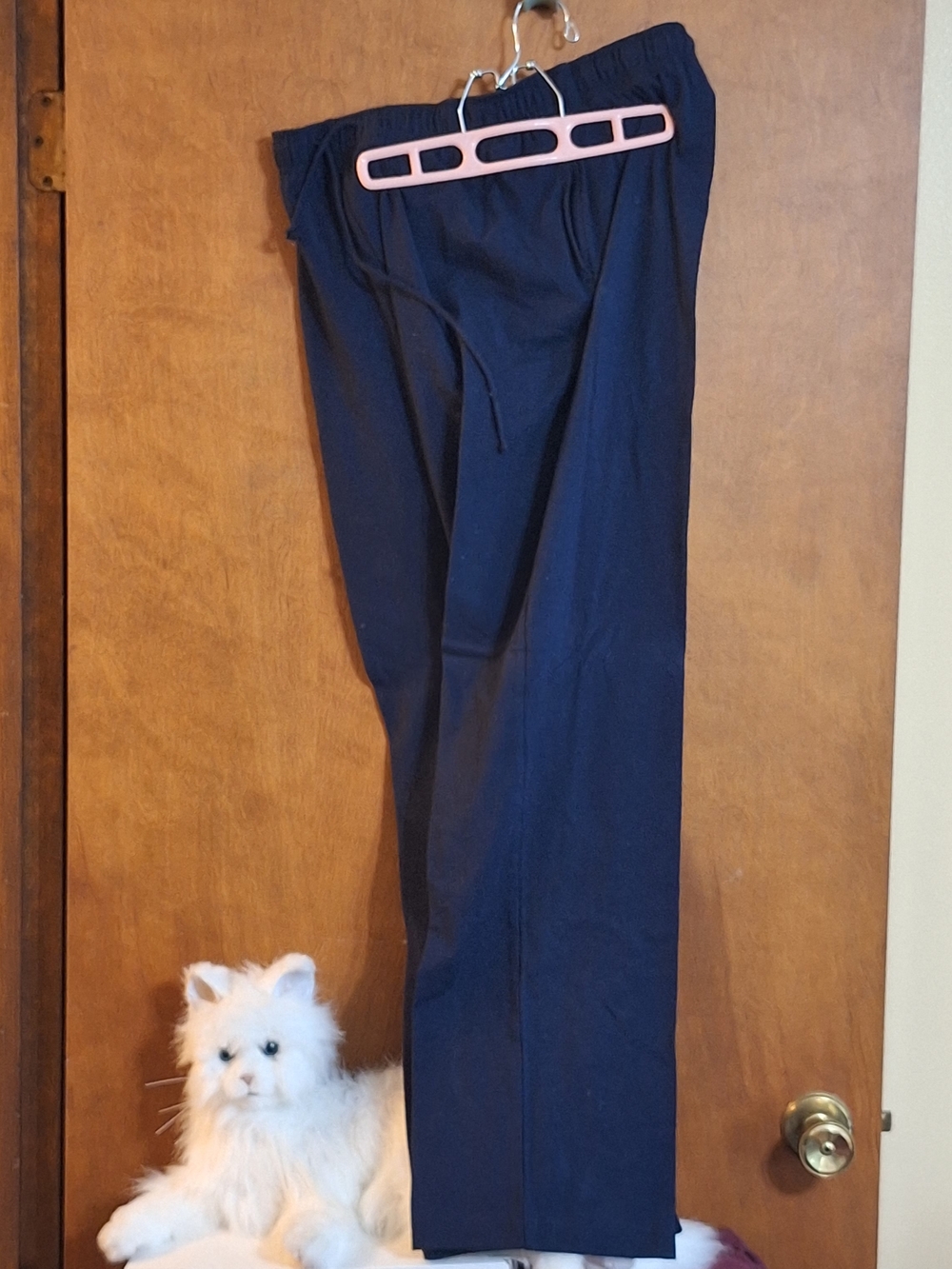 Karen Scott s Navy Drawstring Jogger Pants